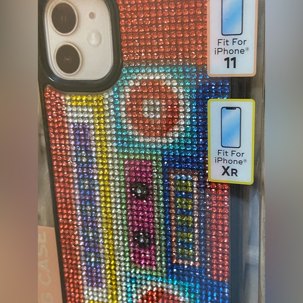 Multicolor Rhinestone iPhone 11/XR Case - Picture 4 of 7